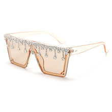 Load image into Gallery viewer, Retro Square Big Frame Diamond Sunglasses