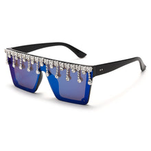 Load image into Gallery viewer, Retro Square Big Frame Diamond Sunglasses