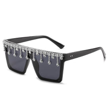 Load image into Gallery viewer, Retro Square Big Frame Diamond Sunglasses