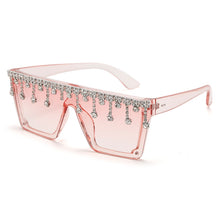 Load image into Gallery viewer, Retro Square Big Frame Diamond Sunglasses