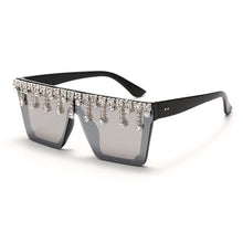 Load image into Gallery viewer, Retro Square Big Frame Diamond Sunglasses