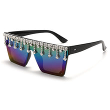 Load image into Gallery viewer, Retro Square Big Frame Diamond Sunglasses