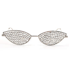 Load image into Gallery viewer, Top Brand Designer Cat Eye Sunglasses Women Small Sexy Luxury Rhinestone Sun glasses Women Vintage Eyeglasses oculos de sol
