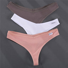 Load image into Gallery viewer, 3PCS G-string Thong Cotton Panties
