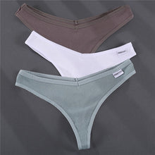 Load image into Gallery viewer, 3PCS G-string Thong Cotton Panties