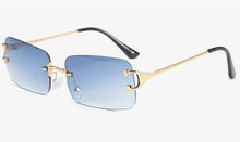 Load image into Gallery viewer, Peekaboo Rectangular Rimless Gradient Sunglasses