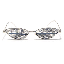 Load image into Gallery viewer, Top Brand Designer Cat Eye Sunglasses Women Small Sexy Luxury Rhinestone Sun glasses Women Vintage Eyeglasses oculos de sol