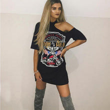 Load image into Gallery viewer, Punk Rock Eagle Tee Dress