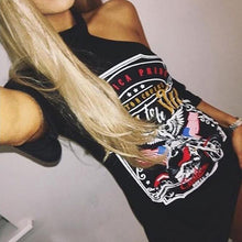 Load image into Gallery viewer, Punk Rock Eagle Tee Dress