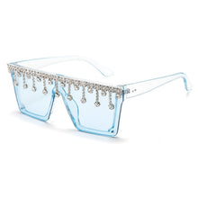 Load image into Gallery viewer, Retro Square Big Frame Diamond Sunglasses

