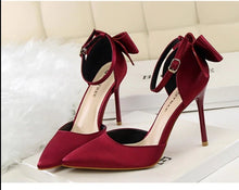 Load image into Gallery viewer, Life Won&#39;t Wait Bow Tie High Heel
