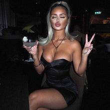Load image into Gallery viewer, Just Wanna Have Fun Bodycon Dress Black
