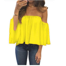 Load image into Gallery viewer, Steal My Sunshine Off Shoulder Top
