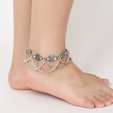 Load image into Gallery viewer, Bohemian Vintage Bells Anklet
