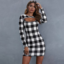 Load image into Gallery viewer, Ada Plaid Bodycon Dress
