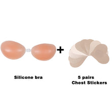 Load image into Gallery viewer, Silicone Adhesive Stick On Bra
