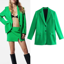 Load image into Gallery viewer, Macy Blazer Skirt Suit
