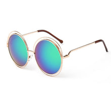 Load image into Gallery viewer, Round Oversize Alloy Hollow Frame Sunglasses
