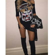 Load image into Gallery viewer, Punk Rock Eagle Tee Dress
